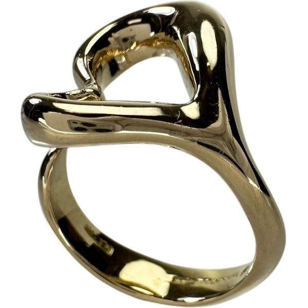11号【TIFFANY&Co./ティファニー】 リング・指輪 オープンハート K18ゴールド 18金 8.0g レディース 【中古】【真子質店】【GD】 【IxTMa】