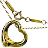 【TIFFANY&Co./ティファニー】 ネックレス オープンハート エルサペレッティ K18ゴールド 18金 4.2g 41cm レディース 【中古】【真子質店】【GD】 【YxMo】