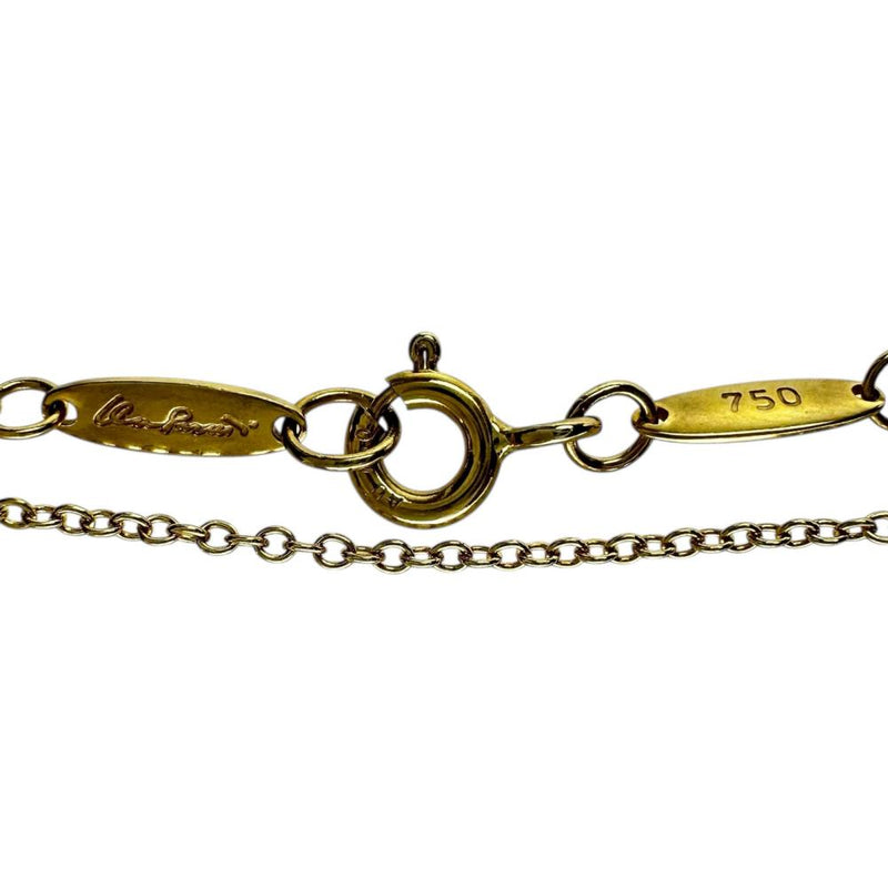 【TIFFANY&Co./ティファニー】 ネックレス オープンハート エルサペレッティ K18ゴールド 18金 4.2g 41cm レディース 【中古】【真子質店】【GD】 【YxMo】