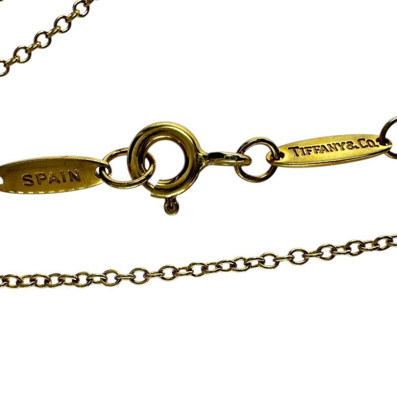 【TIFFANY&Co./ティファニー】 ネックレス オープンハート エルサペレッティ K18ゴールド 18金 4.2g 41cm レディース 【中古】【真子質店】【GD】 【YxMo】