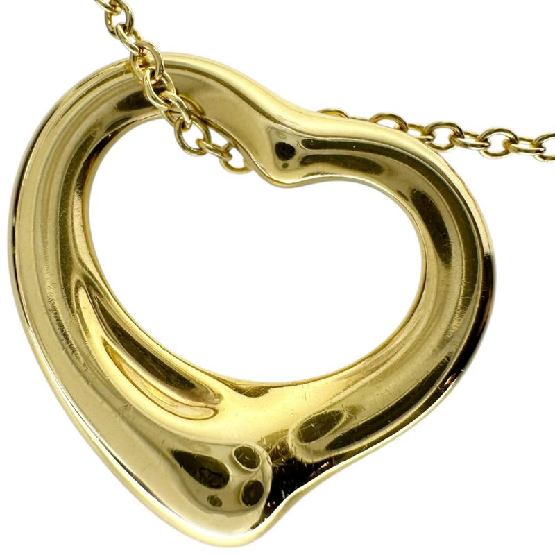 【TIFFANY&Co./ティファニー】 ネックレス オープンハート エルサペレッティ K18ゴールド 18金 4.2g 41cm レディース 【中古】【真子質店】【GD】 【YxMo】