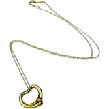 【TIFFANY&Co./ティファニー】 ネックレス オープンハート エルサペレッティ K18ゴールド 18金 4.2g 41cm レディース 【中古】【真子質店】【GD】 【YxMo】