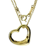 【TIFFANY&Co./ティファニー】 ネックレス オープンハート エルサペレッティ K18ゴールド 18金 3.1g 40.5cm レディース 【中古】【真子質店】【GD】 【DDx】