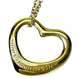 【TIFFANY&Co./ティファニー】 ネックレス オープンハート エルサペレッティ K18ゴールド 18金 3.1g 40.5cm レディース 【中古】【真子質店】【GD】 【DDx】