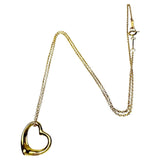 【TIFFANY&Co./ティファニー】 ネックレス オープンハート エルサペレッティ K18ゴールド 18金 3.1g 40.5cm レディース 【中古】【真子質店】【GD】 【DDx】