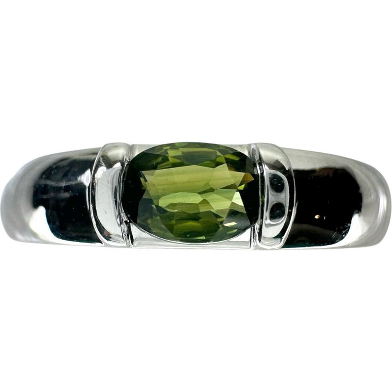 11号【Chaumet/ショーメ】 ペリドット リング・指輪 ジョイアリング K18WGホワイトゴールド 18金 6.1g レディース 【中古】【真子質店】【GD】 【KMiI】