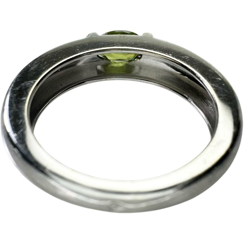 11号【Chaumet/ショーメ】 ペリドット リング・指輪 ジョイアリング K18WGホワイトゴールド 18金 6.1g レディース 【中古】【真子質店】【GD】 【KMiI】