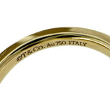 10号【TIFFANY&Co./ティファニー】 ダイヤモンド リング・指輪 Tワン ナローリング ハーフダイヤ K18ゴールド 18金 4.1g レディース 【中古】【真子質店】【GD】 【IDxMi】