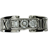 12号【TIFFANY&Co./ティファニー】 ダイヤモンド リング・指輪 アトラスリング 3Pダイヤ K18WGホワイトゴールド 18金 7.4g レディース 【中古】【真子質店】【GD】 【IxYK】