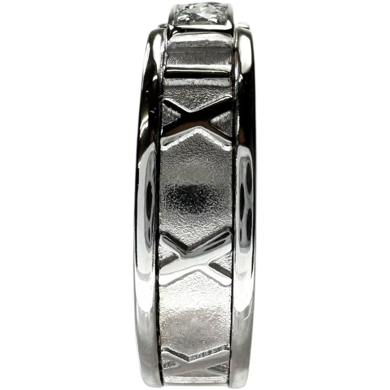 12号【TIFFANY&Co./ティファニー】 ダイヤモンド リング・指輪 アトラスリング 3Pダイヤ K18WGホワイトゴールド 18金 7.4g レディース 【中古】【真子質店】【GD】 【IxYK】