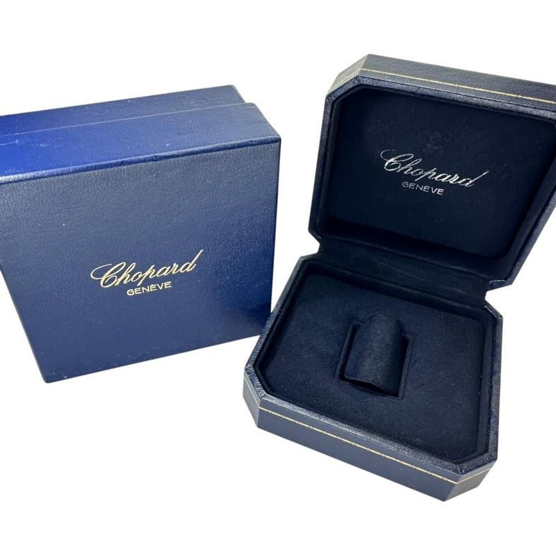 12号【Chopard/ショパール】 ダイヤモンド リング・指輪 ハッピーダイヤリング 3列ブレス風 K18YGイエローゴールド 18金/ステンレススチール 12.6g 82/8401-20 レディース 【中古】【真子質店】【GD】 【YYx】