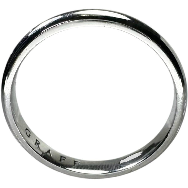 16号【GRAFF/グラフ】 甲丸リング リング・指輪 K18WGホワイトゴールド 18金 3.9g レディース 【中古】【真子質店】【GD】 【MoTMi】