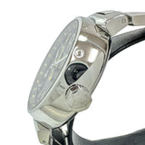 【LOUIS VUITTON/ルイ・ヴィトン】 タンブール Q1131 オーバーホール済/仕上げ済 GMT 腕時計 ステンレススチール 自動巻き/オートマ ブラウン文字盤 メンズ 【中古】【真子質店】【GD】 【ITxx】