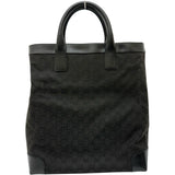【GUCCI/グッチ】 002-1121 トートバッグ GGキャンバス/レザー ブラックキャンバス/ブラックレザー レディース【中古】【真子質店】【BL】 【IMox】