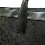 【GUCCI/グッチ】 002-1121 トートバッグ GGキャンバス/レザー ブラックキャンバス/ブラックレザー レディース【中古】【真子質店】【BL】 【IMox】