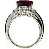 10.5号 ルベライト（レッドトルマリン） 4.451ct ダイヤモンド 1.06ct リング・指輪 Pt900プラチナ 9.5g レディース 【中古】【真子質店】【NN】 【IMoMoI】
