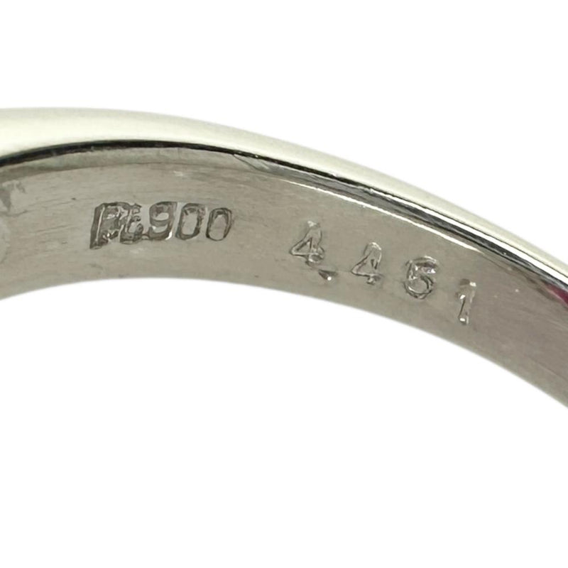 10.5号 ルベライト（レッドトルマリン） 4.451ct ダイヤモンド 1.06ct リング・指輪 Pt900プラチナ 9.5g レディース 【中古】【真子質店】【NN】 【IMoMoI】