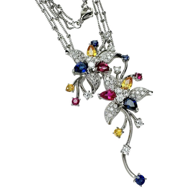 サファイア S0.96/0.79ct ルビー 0.70ct ダイヤモンド 0.90ct ネックレス K18WGホワイトゴールド 18金 13.8g 40cm レディース
【中古】【真子質店】【NN】




【TTYY】