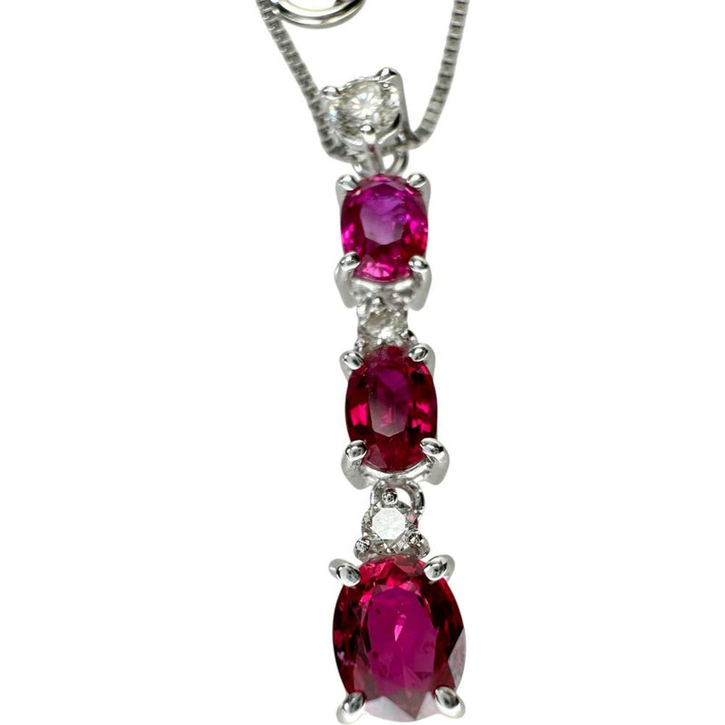 ルビー（3石） 1.60ct ダイヤモンド 0.21ct ネックレス Pt900プラチナ/Pt850プラチナ 4.9g 45cm レディース
【中古】【真子質店】【NN】




【IIxx】