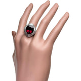 14号 ルベライト（レッドトルマリン） 9.55ct ダイヤモンド 1.70ct リング・指輪 Pt900プラチナ 13720 14.7g レディース 【中古】【真子質店】【NN】 【MaMaMoMo】
