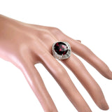 14号 ルベライト（レッドトルマリン） 9.55ct ダイヤモンド 1.70ct リング・指輪 Pt900プラチナ 13720 14.7g レディース 【中古】【真子質店】【NN】 【MaMaMoMo】