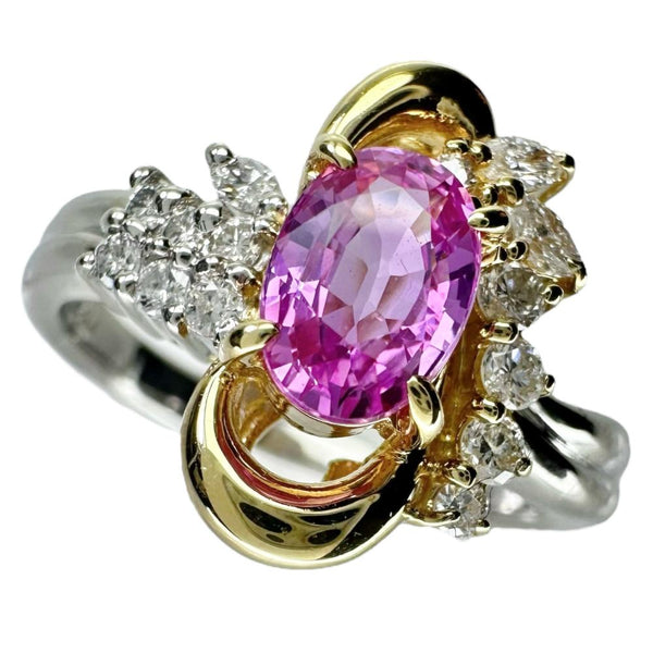 17号 ピンクサファイア 1.10ct ダイヤモンド 0.29ct リング・指輪 Pt900プラチナ/K18ゴールド 18金 7.5g レディース
【中古】【真子質店】【NN】




【KKx】