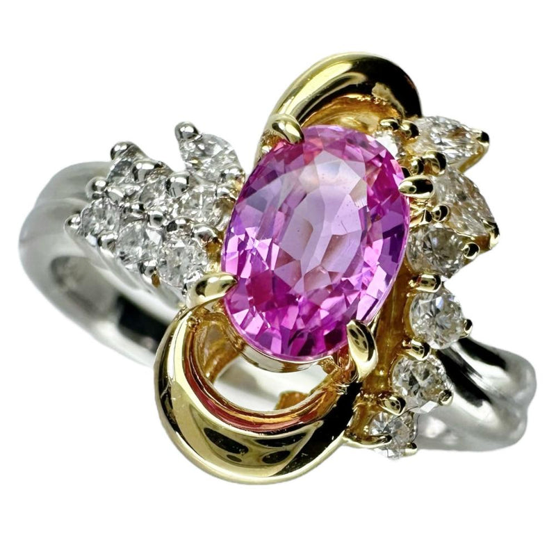 17号 ピンクサファイア 1.10ct ダイヤモンド 0.29ct リング・指輪 Pt900プラチナ/K18ゴールド 18金 7.5g レディース
【中古】【真子質店】【NN】




【KKx】