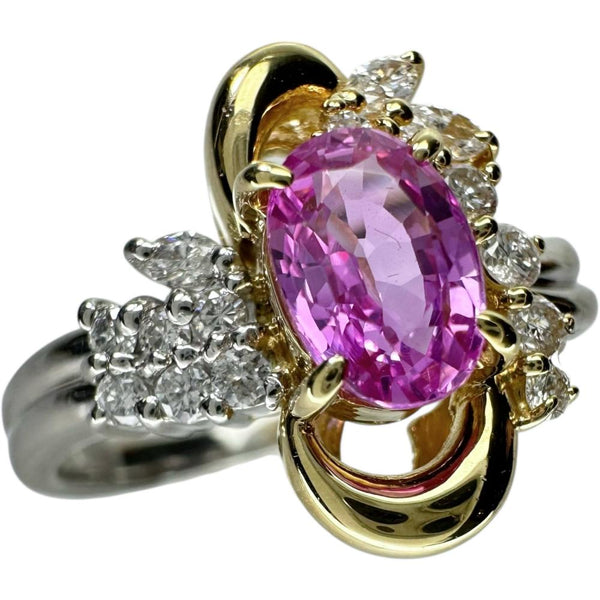 17号 ピンクサファイア 1.10ct ダイヤモンド 0.29ct リング・指輪 Pt900プラチナ/K18ゴールド 18金 7.5g レディース
【中古】【真子質店】【NN】




【KKx】