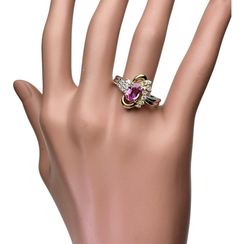 17号 ピンクサファイア 1.10ct ダイヤモンド 0.29ct リング・指輪 Pt900プラチナ/K18ゴールド 18金 7.5g レディース
【中古】【真子質店】【NN】




【KKx】