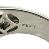 13.5号 サファイア 0.80ct ダイヤモンド 0.65ct リング・指輪 K18WGホワイトゴールド 18金 8.4g レディース 【中古】【真子質店】【NN】 【ITDMa】