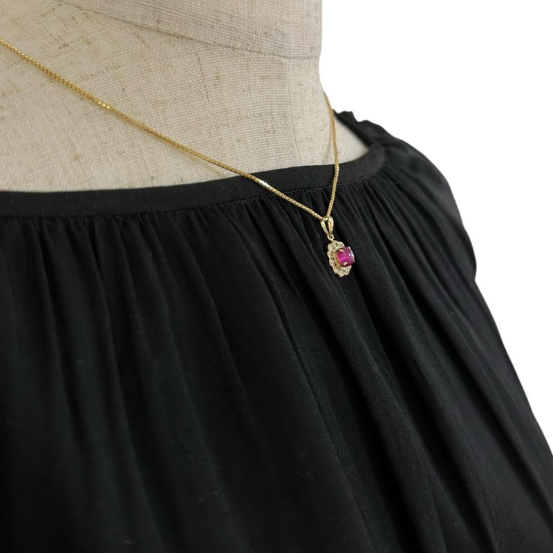 スタールビー 0.82ct ダイヤモンド 0.28ct ネックレス K18ゴールド 18金 4.6g 40cm レディース
【中古】【真子質店】【NN】




【YDT】