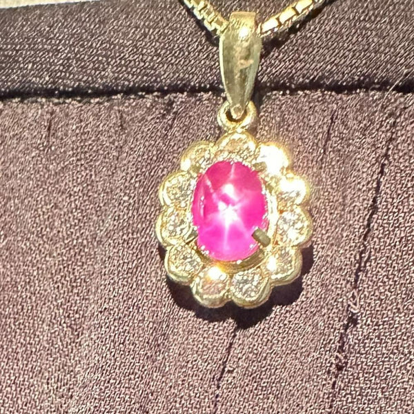 スタールビー 0.82ct ダイヤモンド 0.28ct ネックレス K18ゴールド 18金 4.6g 40cm レディース
【中古】【真子質店】【NN】




【YDT】