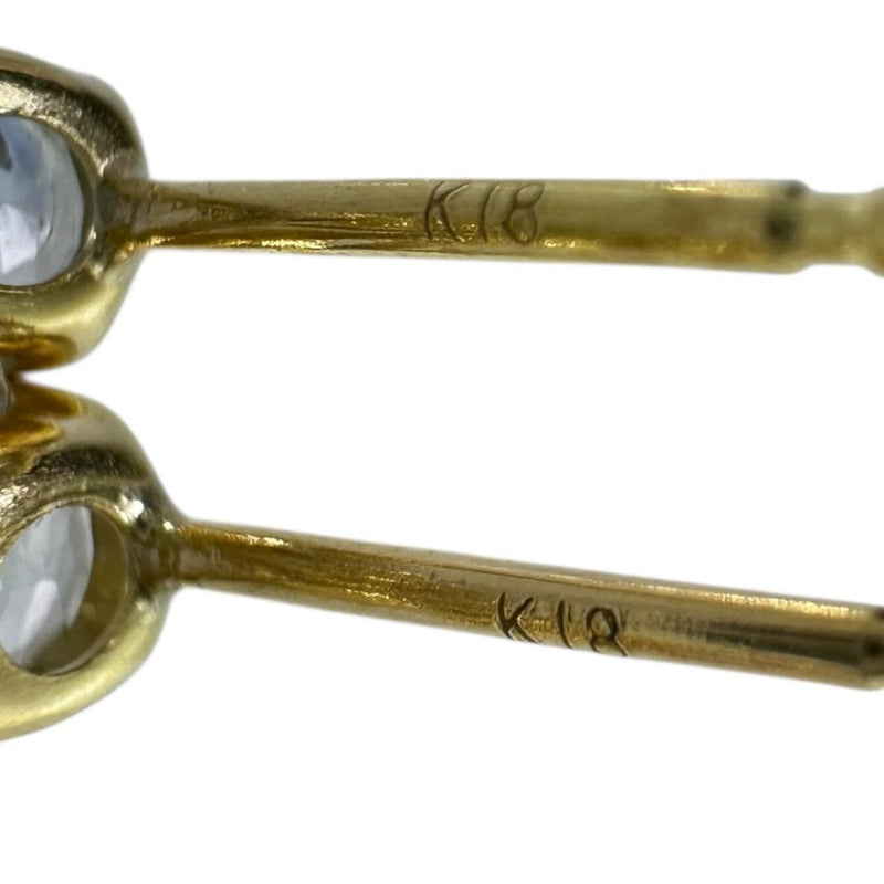 マルチカラーサファイヤ 1.00/1.00ct ピアス K18ゴールド 18金 1.3g レディース 【中古】【真子質店】【NN】 【IDMa】