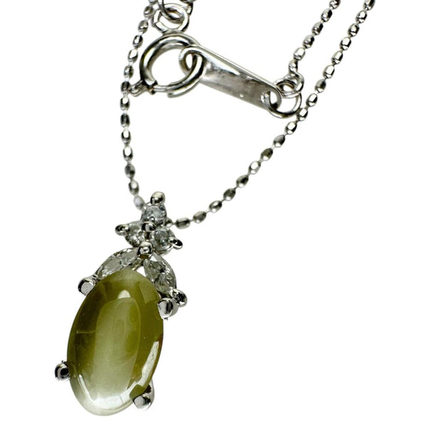 クリソベリルキャッツアイ 1.45ct ダイヤモンド 0.12ct ネックレス Pt900プラチナ/K18WGホワイトゴールド 18金 2.6g 40cm レディース
【中古】【真子質店】【NN】




【TYD】