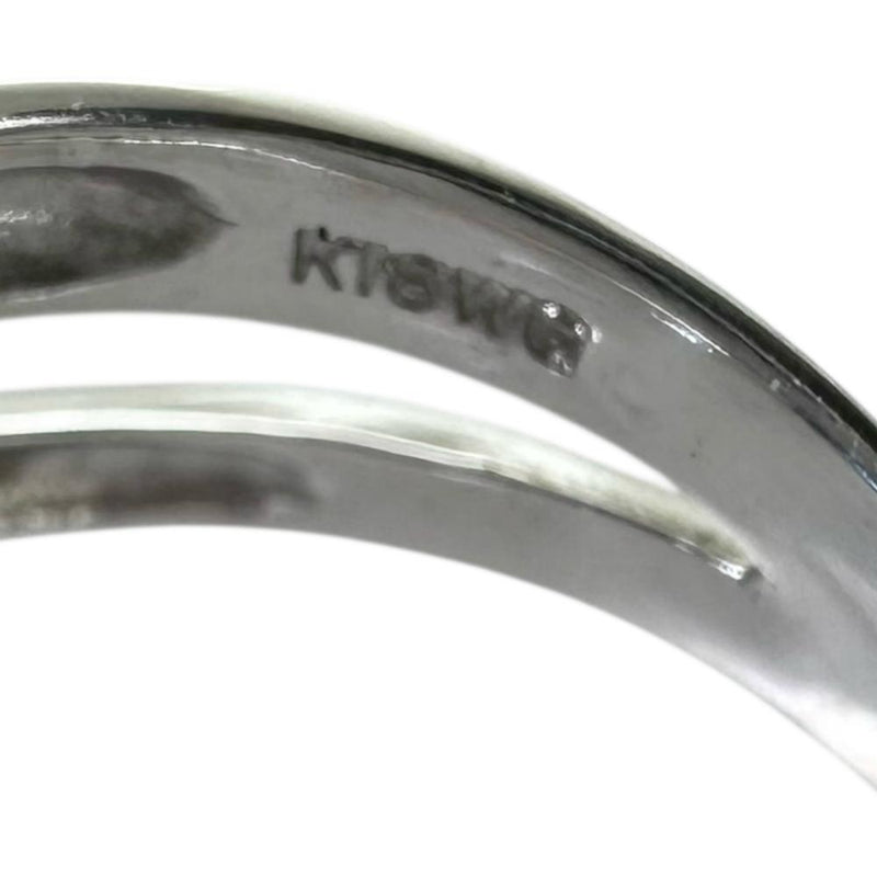 10.5号 ブルートパーズ 25.18ct ダイヤモンド 0.08ct リング・指輪 K18WGホワイトゴールド 18金 11.7g レディース 【中古】【真子質店】【NN】 【SMaMo】