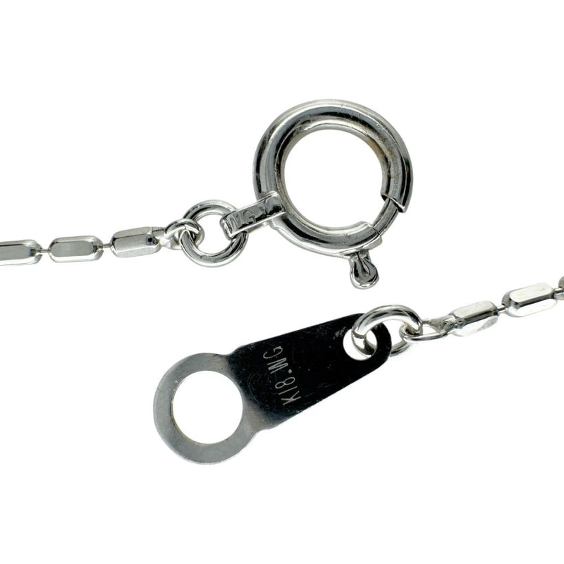 ブルートパーズ 13.55ct ダイヤモンド 0.30ct ネックレス K18WGホワイトゴールド 18金 9.3g 40cm レディース 【中古】【真子質店】【NN】 【SDY】
