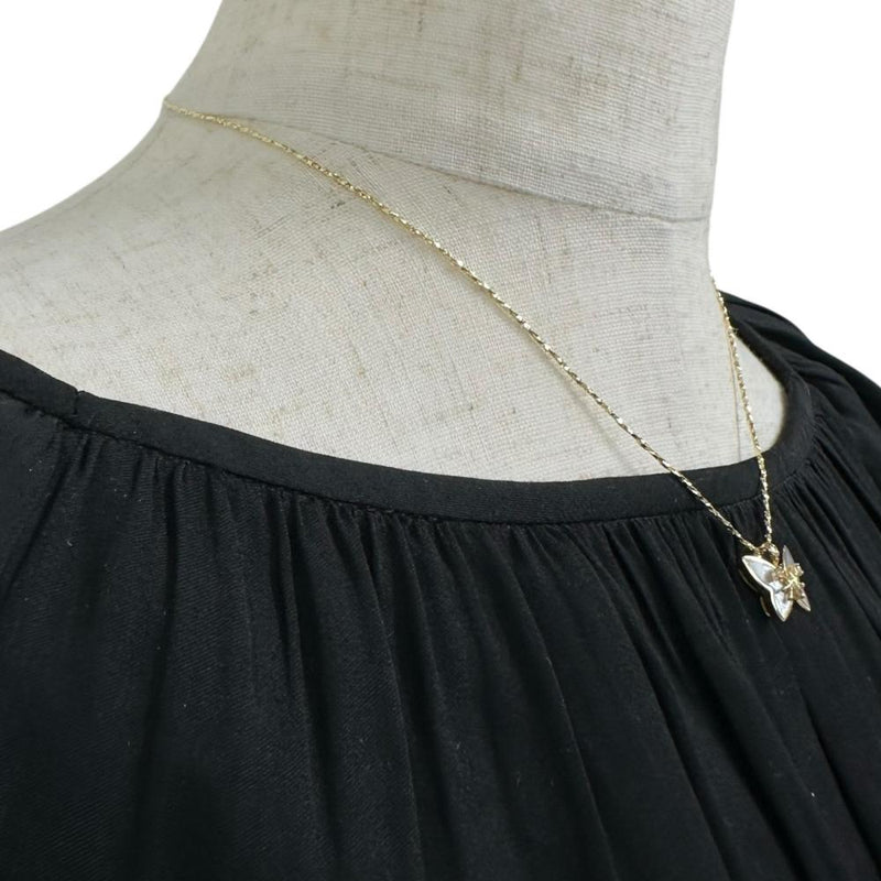 【HANAE MORI 森英恵/ハナエモリ】 バタフライモチーフ 蝶モチーフ シェル ダイヤモンド ネックレス K18ゴールド 18金 4.0g 39cm レディース
【中古】【真子質店】【NN】




【DSI】