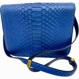 【CELINE/赛琳】经典盒式中号单肩包 蟒蛇皮/皮革 蓝色（海军蓝） 女士【中古】【真子质店】【BL】




【IDxx】