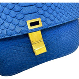 【CELINE/赛琳】经典盒式中号单肩包 蟒蛇皮/皮革 蓝色（海军蓝） 女士【中古】【真子质店】【BL】




【IDxx】