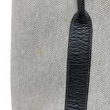 【HERMES/エルメス】 ガーデンパーティPM ハンドバッグ □H刻印（2004年） キャンバス/レザー グレーキャンバス/ブラックレザー レディース【中古】【真子質店】【BL】 【ITTI】