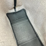 【HERMES/エルメス】 ガーデンパーティPM ハンドバッグ □H刻印（2004年） キャンバス/レザー グレーキャンバス/ブラックレザー レディース【中古】【真子質店】【BL】 【ITTI】