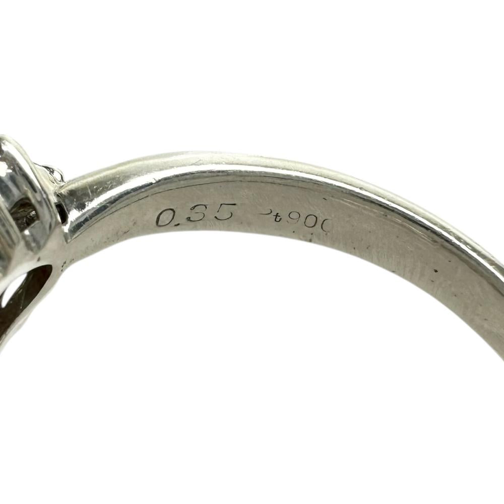 16号 血赤珊瑚/サンゴ11.3mm ダイヤモンド 0.35ct リング・指輪 Pt900