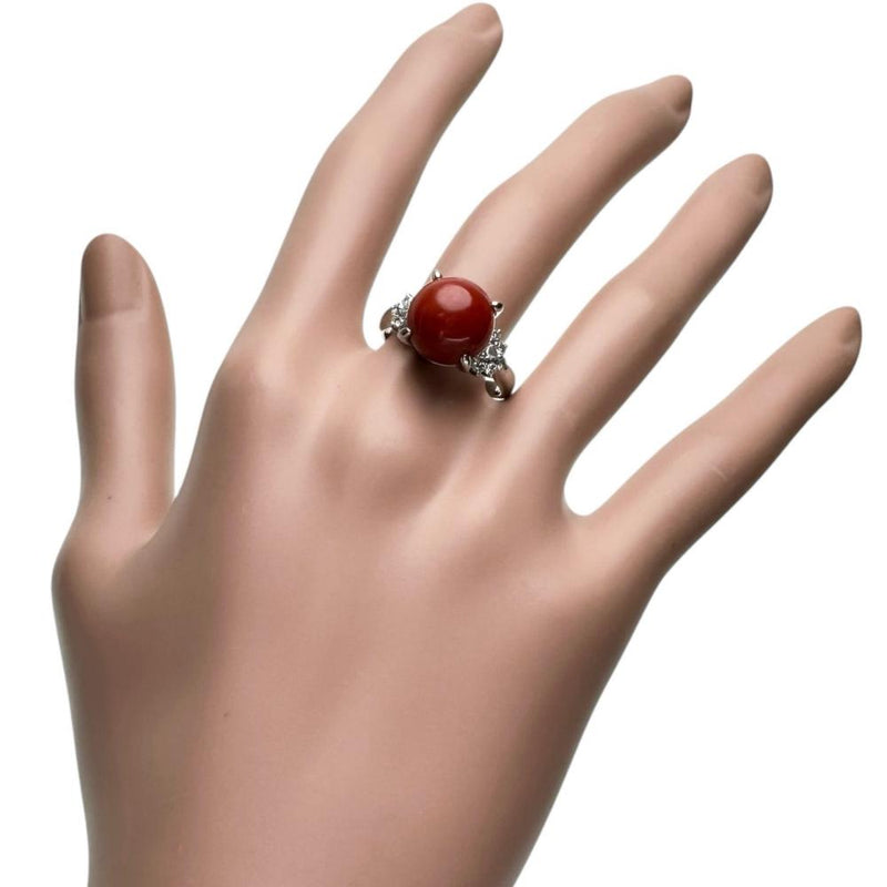 16号 血赤珊瑚/サンゴ11.3mm ダイヤモンド 0.35ct リング・指輪 Pt900プラチナ 8.7g レディース
【中古】【真子質店】【NN】




【MoMox】