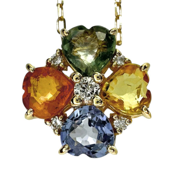 マルチカラーサファイア 1.22ct ダイヤモンド 0.05ct ネックレス K18ゴールド 18金 1.8g 40cm レディース
【中古】【真子質店】【NN】




【MaYMa】