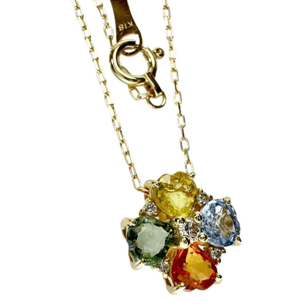 マルチカラーサファイア 1.18ct ダイヤモンド 0.05ct ネックレス K18ゴールド 18金 1.8g 40cm レディース
【中古】【真子質店】【NN】




【MaYMa】