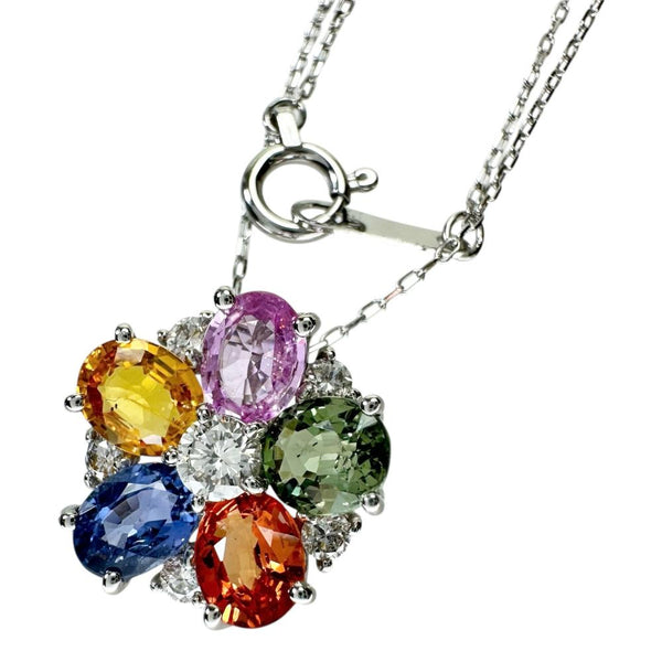 マルチカラーサファイア 2.08ct ダイヤモンド 0.25ct ネックレス Pt900プラチナ/Pt850プラチナ 3.0g 40cm レディース
【中古】【真子質店】【NN】




【MoMiMa】