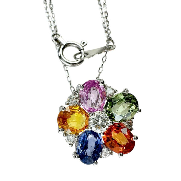 マルチカラーサファイア 2.08ct ダイヤモンド 0.25ct ネックレス Pt900プラチナ/Pt850プラチナ 3.0g 40cm レディース
【中古】【真子質店】【NN】




【MoMiMa】