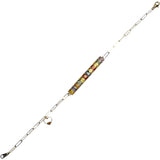 サファイア 2.90ct ブレスレット K18ゴールド 18金 4.6g 17.5cm レディース 【中古】【真子質店】【NN】 【SYMi】
