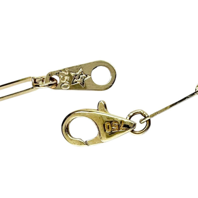 サファイア 2.90ct ブレスレット K18ゴールド 18金 4.6g 17.5cm レディース 【中古】【真子質店】【NN】 【SYMi】