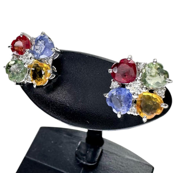 マルチカラーサファイア 計1.27×2ct ダイヤモンド 計0.05×2ct ピアス Pt900プラチナ 3.2g レディース
【中古】【真子質店】【NN】




【DSMo】